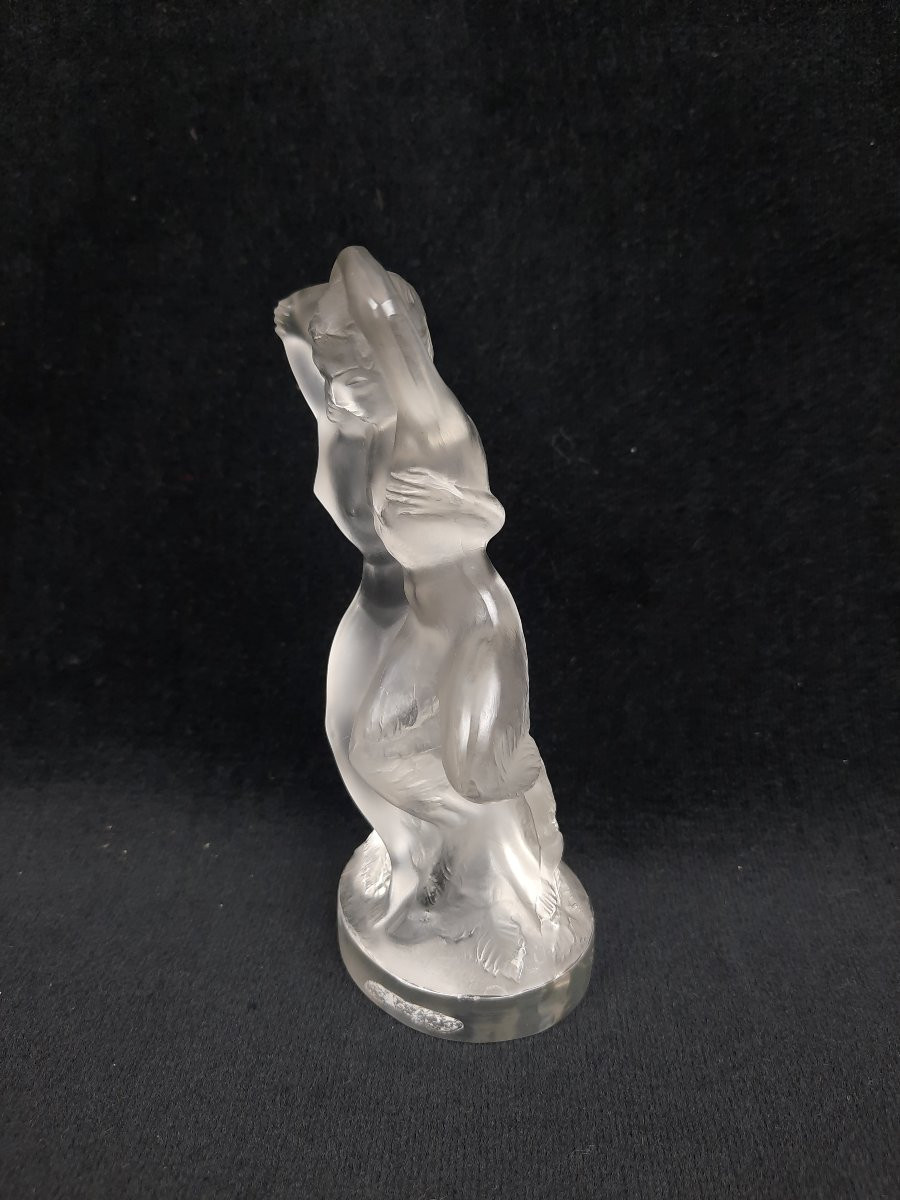 Lalique France - Sculpture en cristal - Pan et Diane-photo-3
