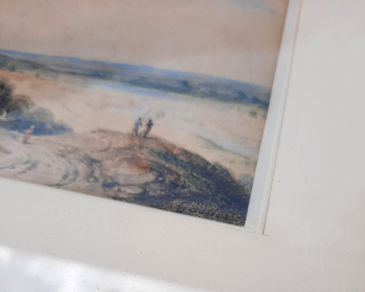 Jean-bruno Gassies (1786-1832) - Watercolor On Paper - Landscape -photo-3