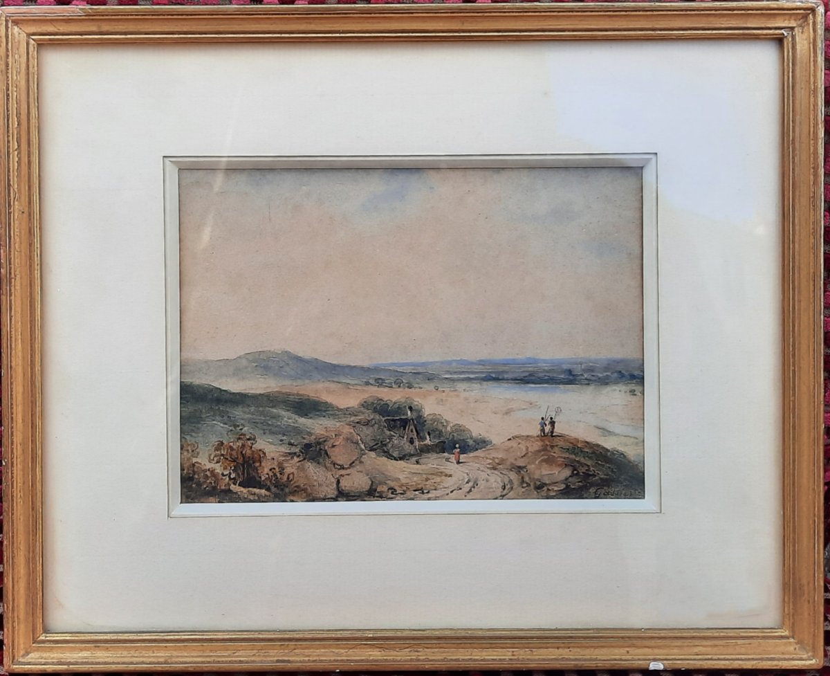 Jean-bruno Gassies (1786-1832) - Watercolor On Paper - Landscape -photo-4