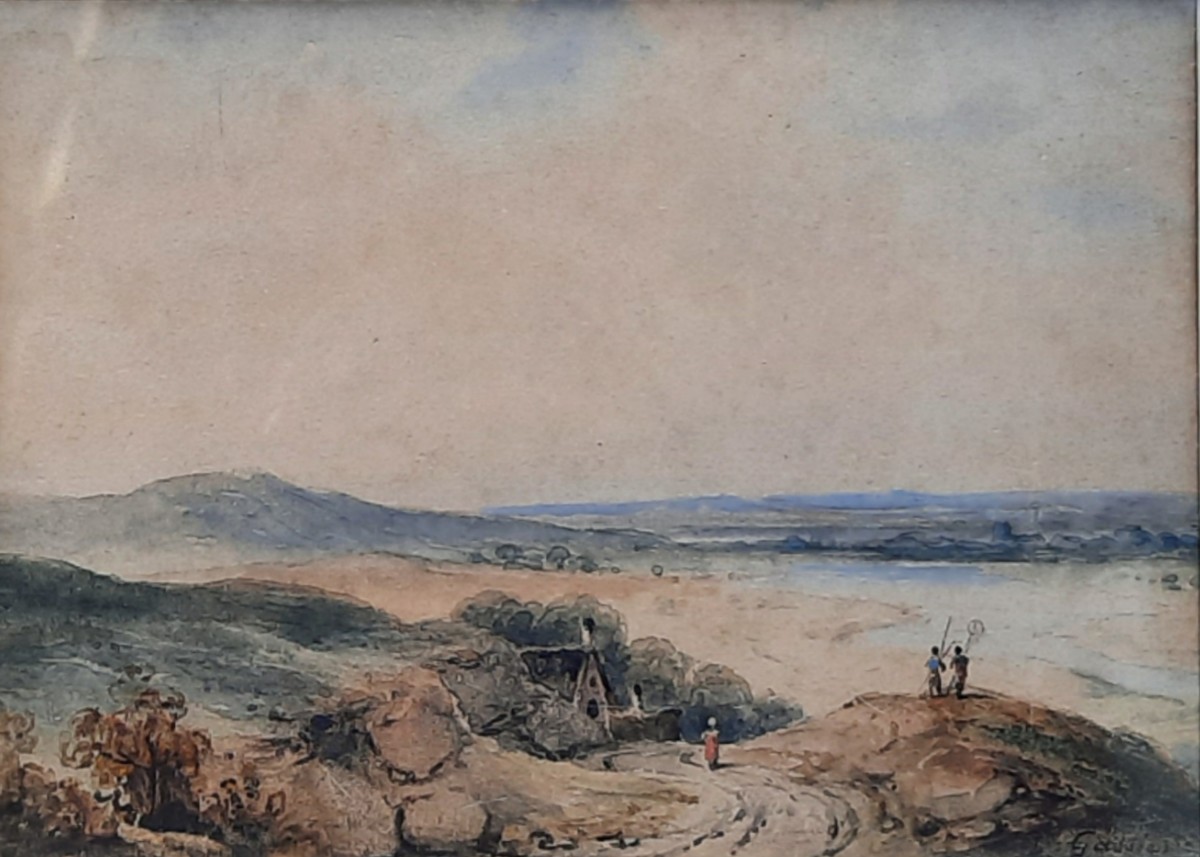 Jean-bruno Gassies (1786-1832) - Watercolor On Paper - Landscape 