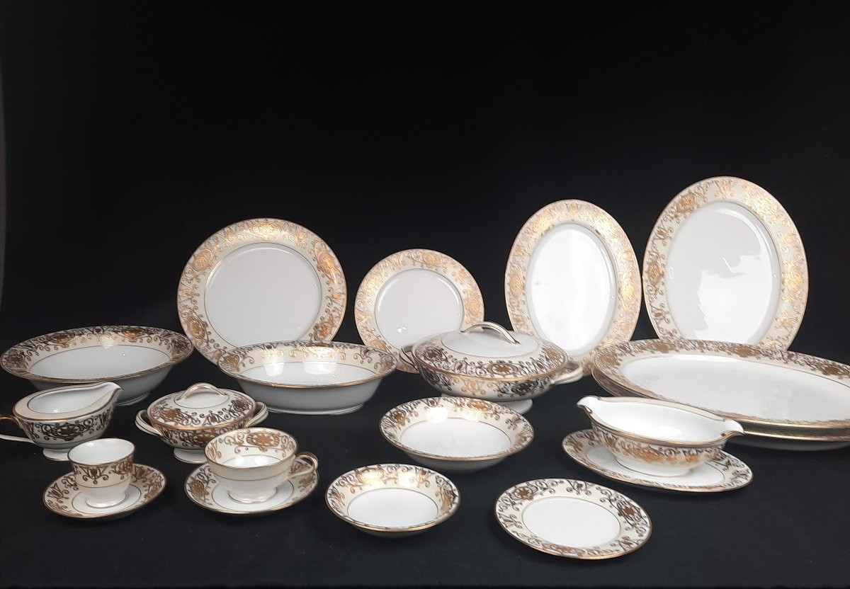Partie de service en porcelaine Noritake Japon - Christmas Ball-photo-2