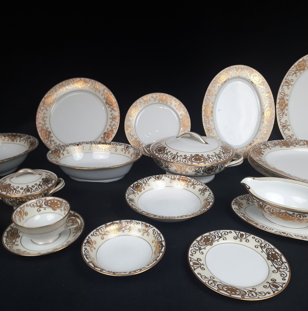 Partie de service en porcelaine Noritake Japon - Christmas Ball-photo-3