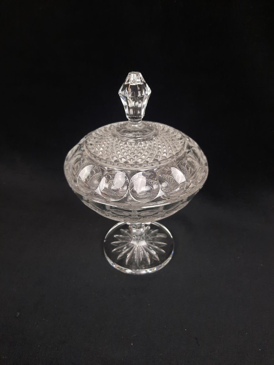 Drageoir / bonbonnière en cristal (XXe siècle)-photo-4