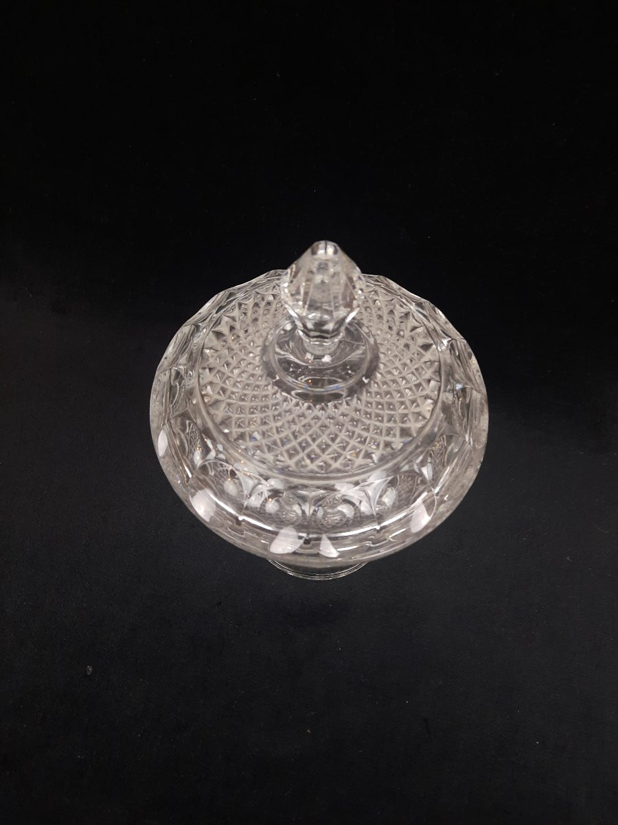 Drageoir / bonbonnière en cristal (XXe siècle)-photo-1