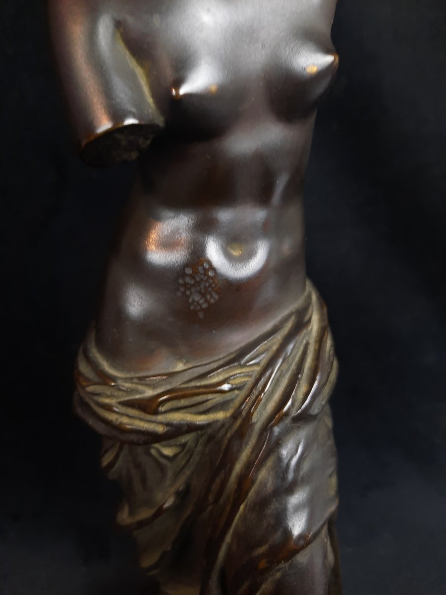 Sculpture en bronze - Vénus de Milo (XXe siècle)-photo-3