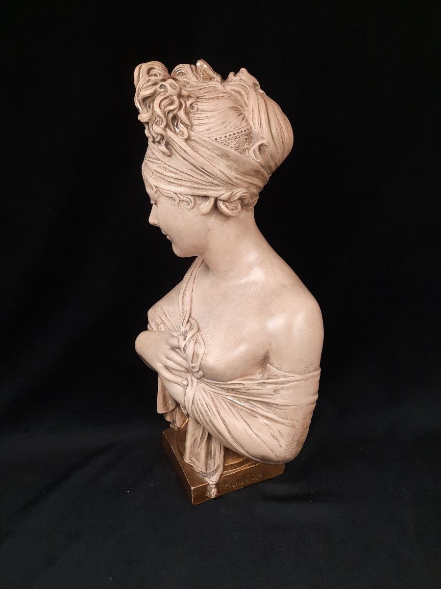 Plaster Bust Of Juliette Récamier (19th Century)-photo-4