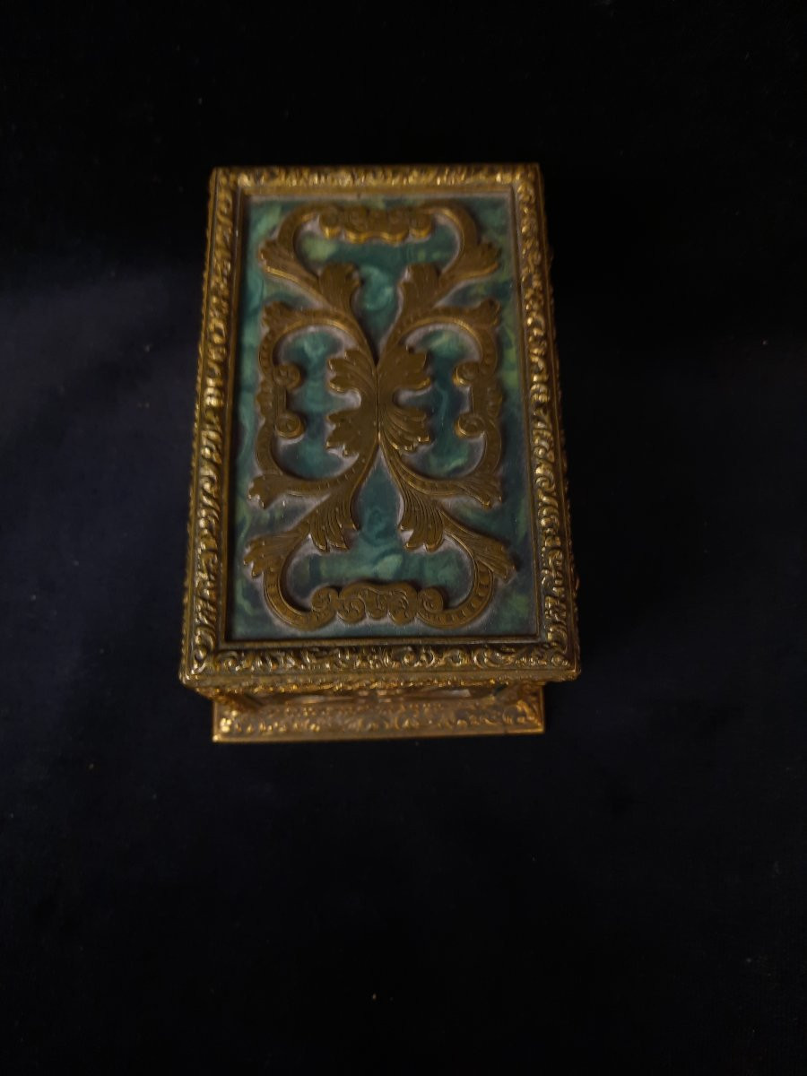 Boîte doré en bronze Tahan (XIXe siècle)-photo-3