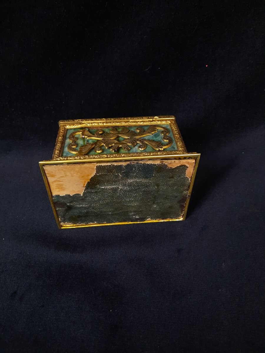 Boîte doré en bronze Tahan (XIXe siècle)-photo-6