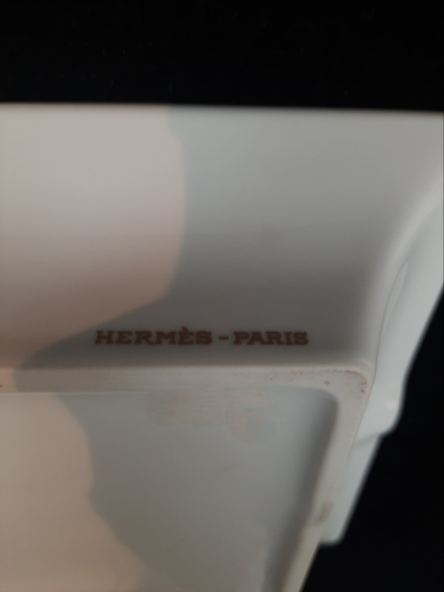 Hermès - Cendrier en porcelaine - Cheval -photo-4