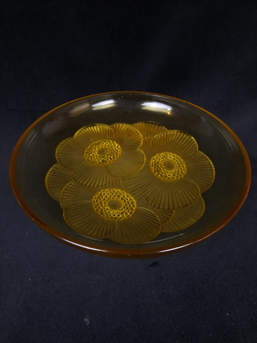Verlys - coupe en verre Marguerite (XXe siècle)-photo-3