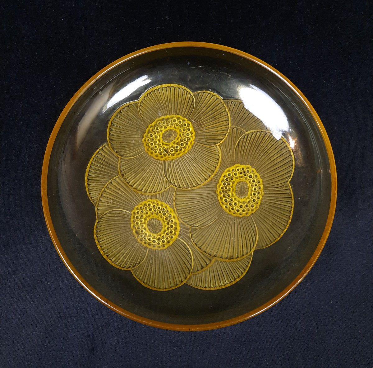 Verlys - coupe en verre Marguerite (XXe siècle)
