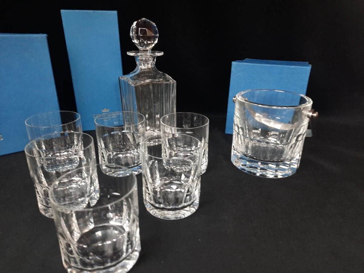 Saint-louis - Crystal Whiskey Set (20th Century)-photo-3
