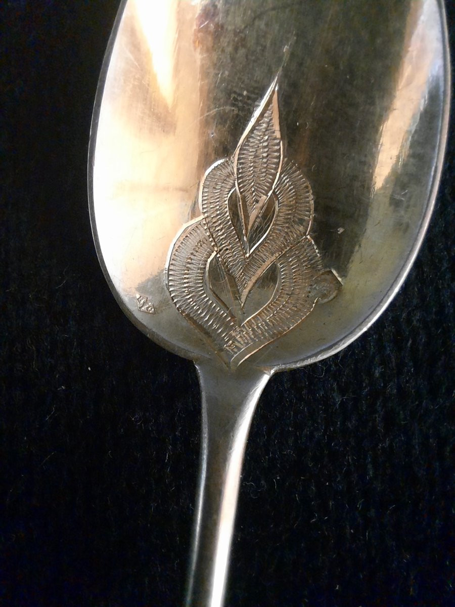 Ensemble de cuillères à moka en argent 800 -photo-1
