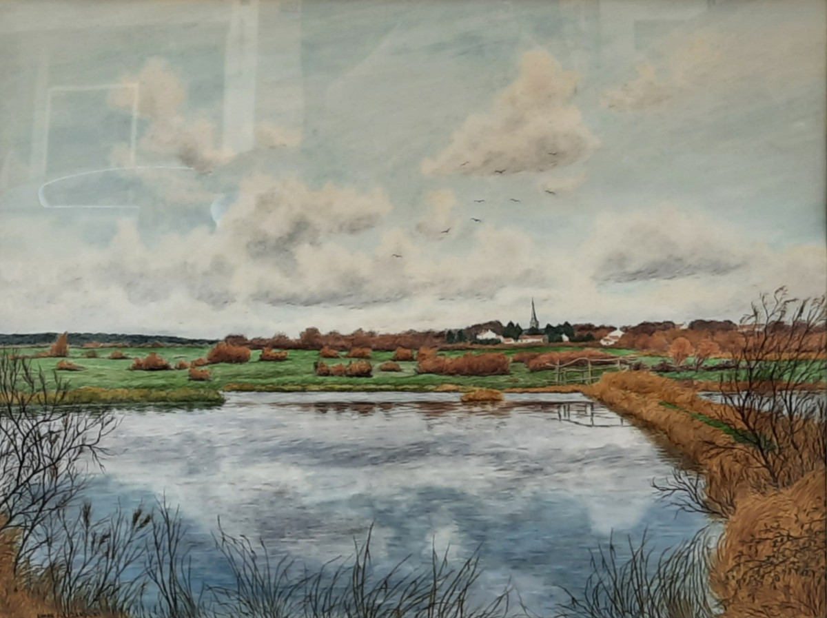 Aymar de Lézardière (1917-1995) - aquarelle sur papier - Paysage 