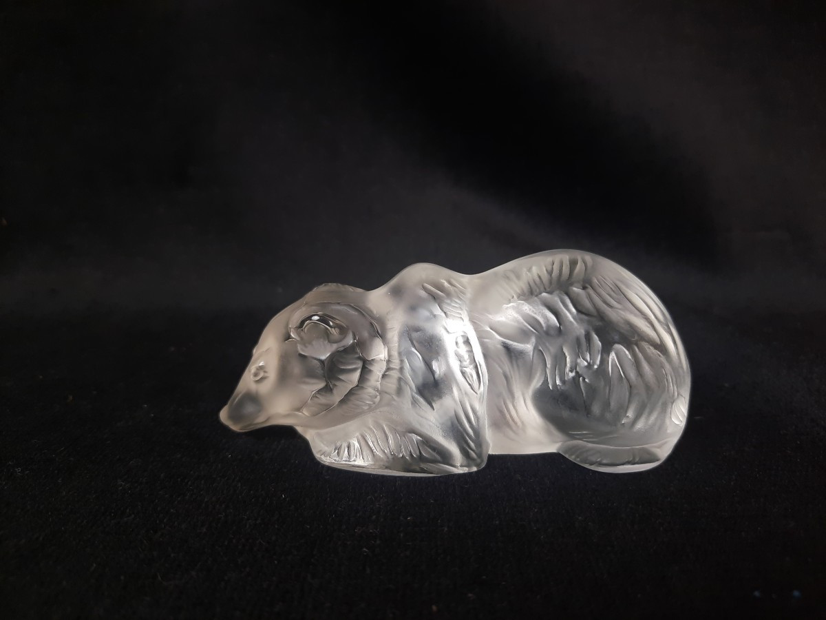 Lalique France - Presse papier Ours en cristal