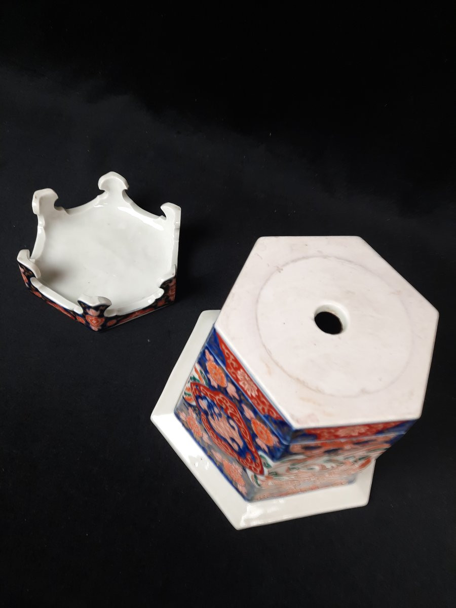 Imari Porcelain Flowerpot - Japan (20th Century)-photo-3