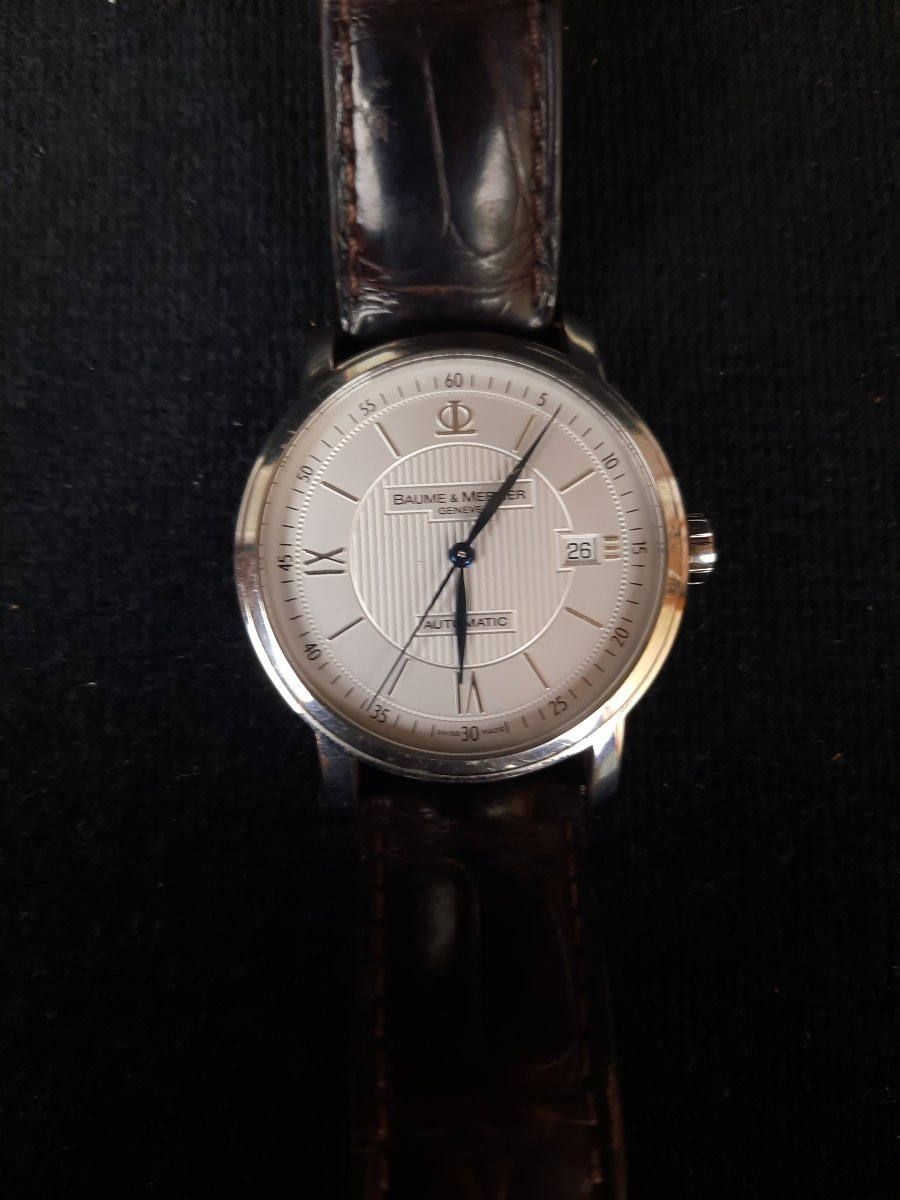 Baume Et Mercier - Automatic Watch With Leather Strap - Classica Model -photo-4