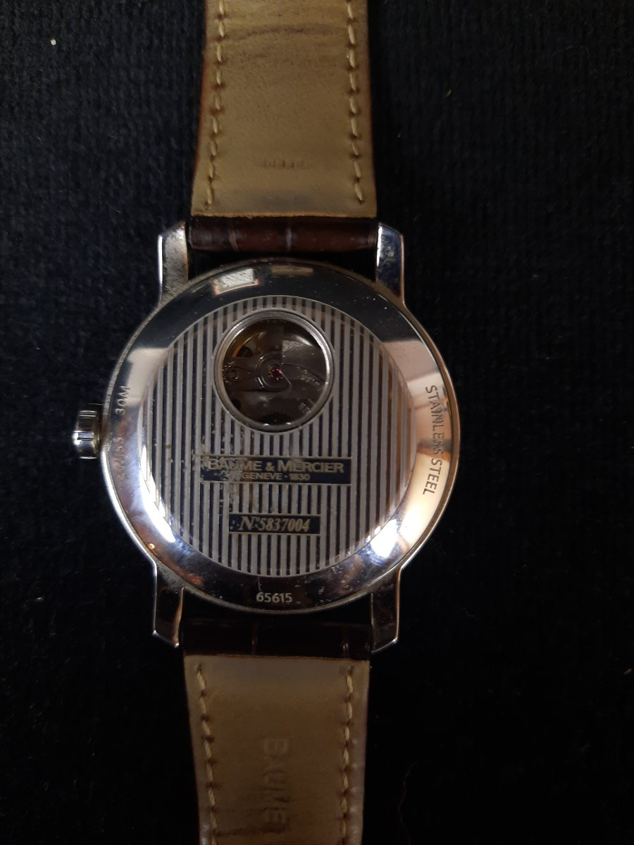 Baume Et Mercier - Automatic Watch With Leather Strap - Classica Model -photo-5