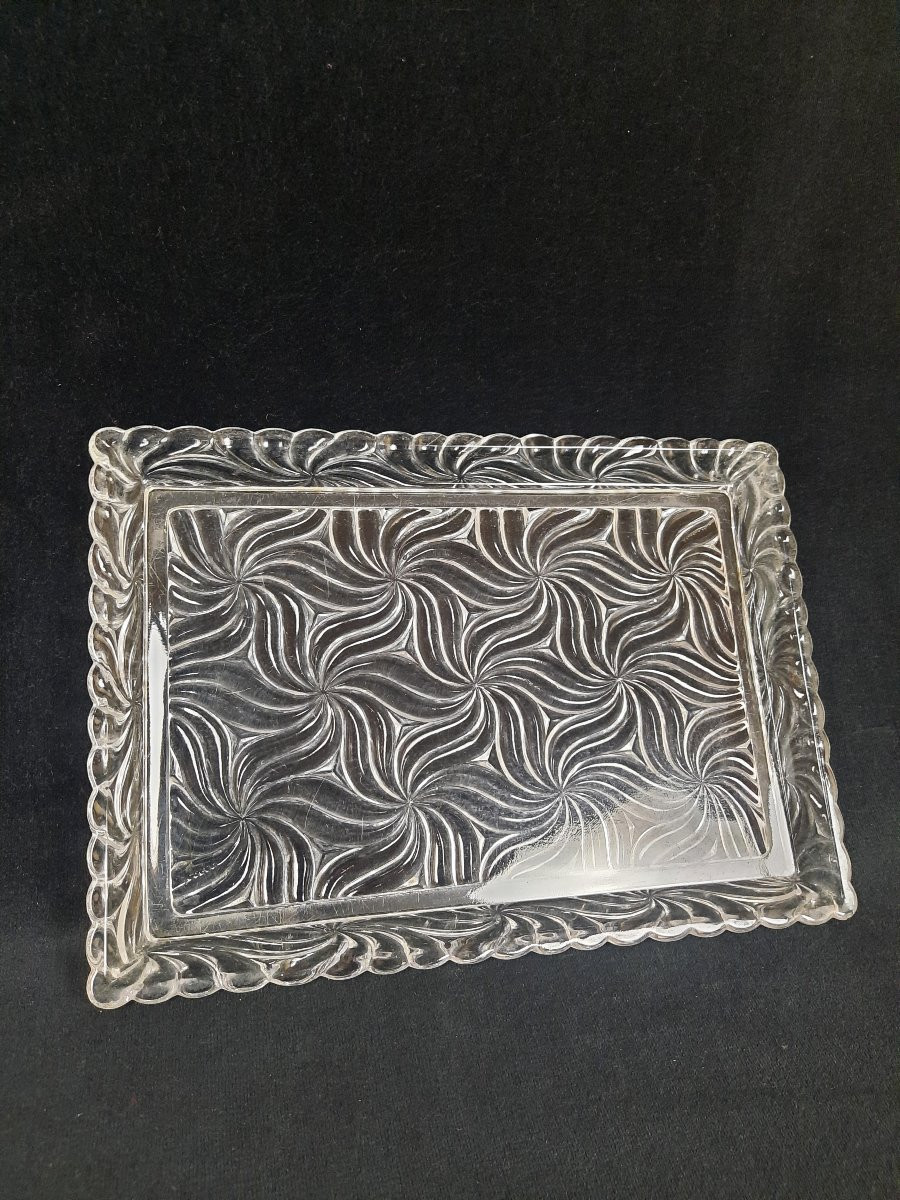 Baccarat - Plateau en cristal (XXe siècle)-photo-2