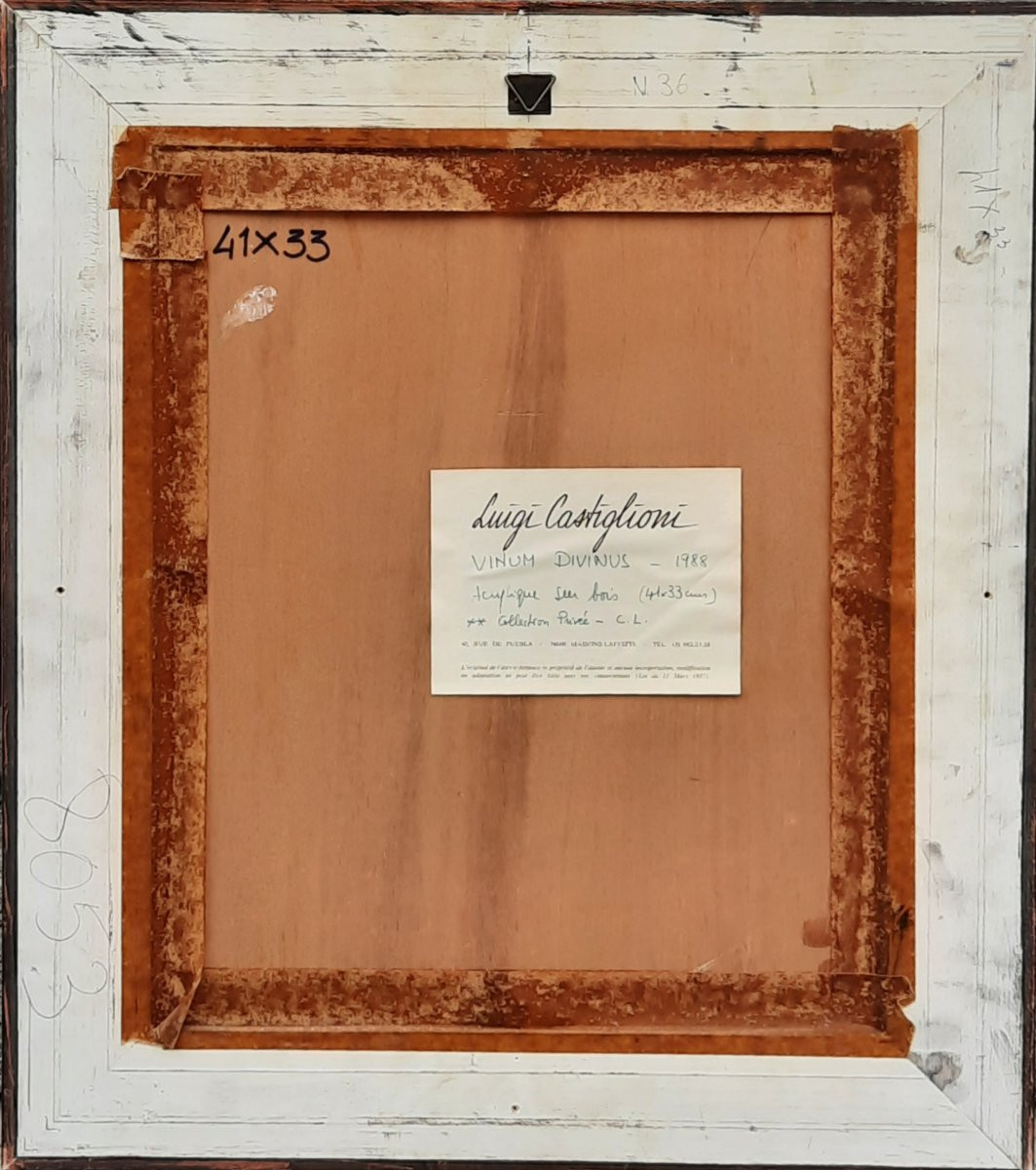 Luigi Castiglioni (1936–2003) - Acrylic On Wood - Still Life-photo-3