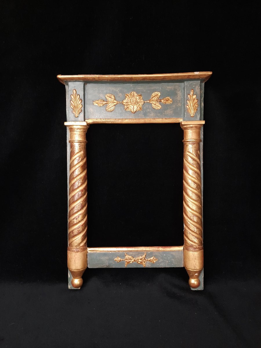 Petit encadrement en bois - XIXe siècle-photo-3