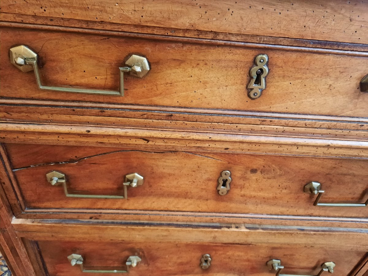 Louis XVI Style Chest Of Drawers - 19th Century-photo-2