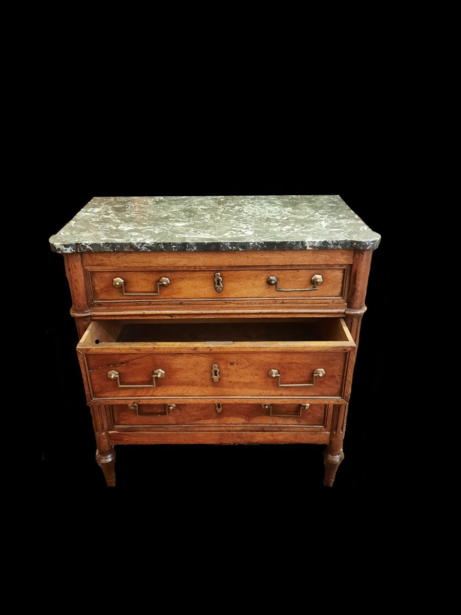 Louis XVI Style Chest Of Drawers - 19th Century-photo-3
