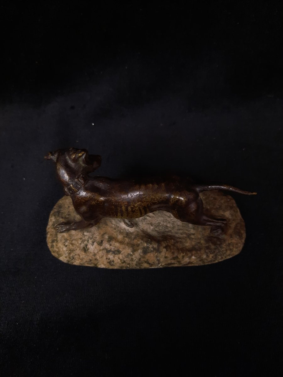 Jules Moigniez (1835-1894) - Bronze d'un chien -photo-3
