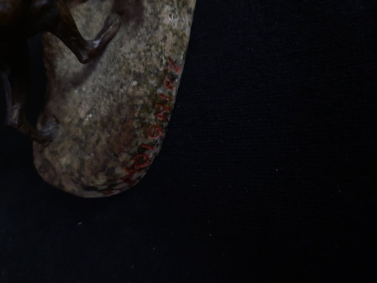 Jules Moigniez (1835-1894) - Bronze d'un chien -photo-4