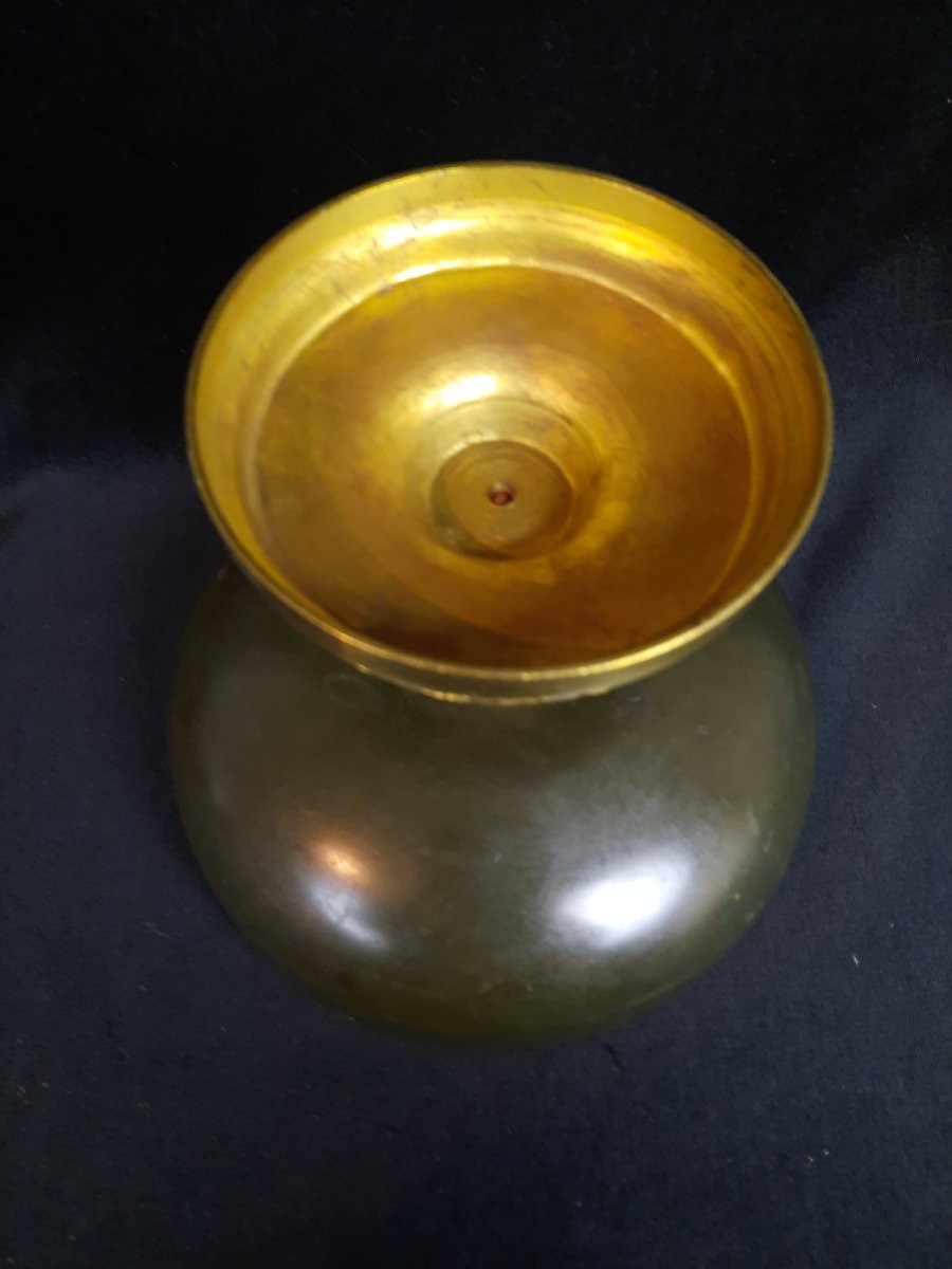 Louis-Théophile Hingre (1832-1911) - Coupe en bronze et métal-photo-3