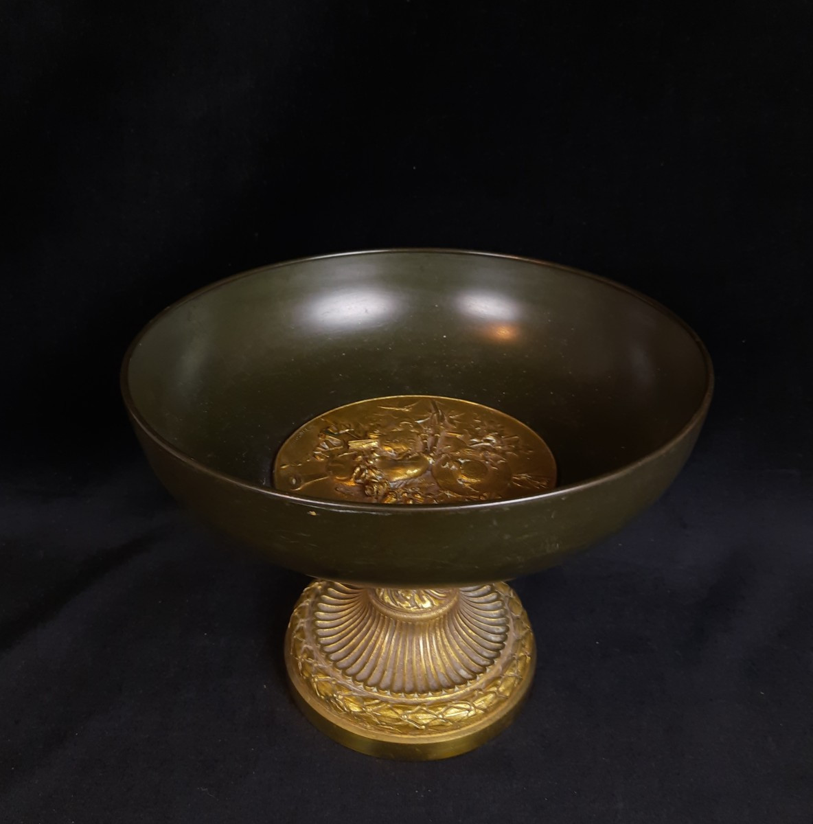 Louis-Théophile Hingre (1832-1911) - Coupe en bronze et métal