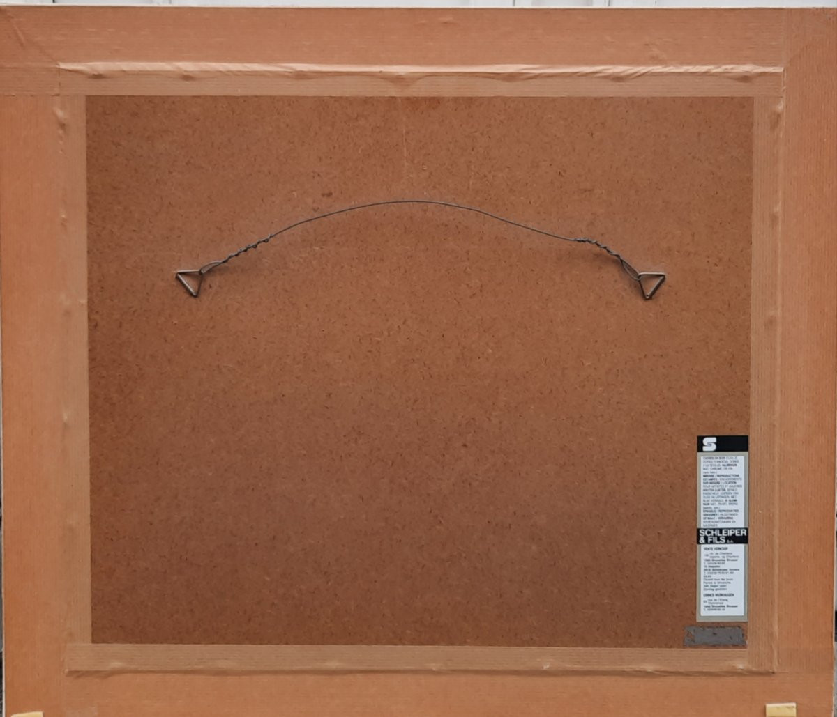 Huile sur papier - Composition - M. Pottier (XXe siècle)-photo-1