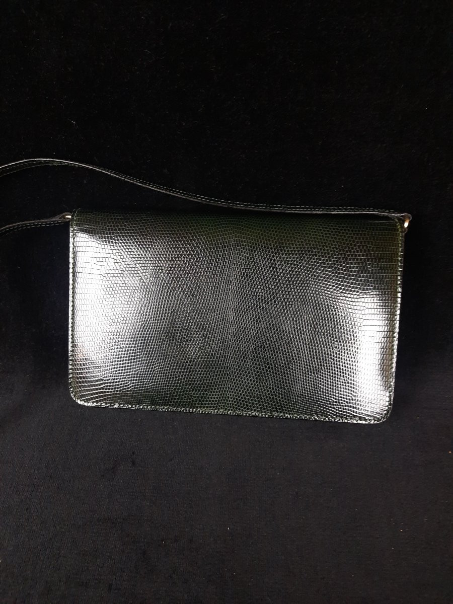 Gucci - Sac pochette en cuir lézard - (XXe siècle)-photo-1