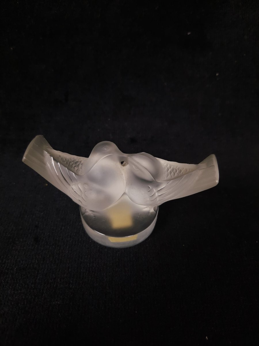 Lalique France – Crystal Sculpture Two Doves-photo-2