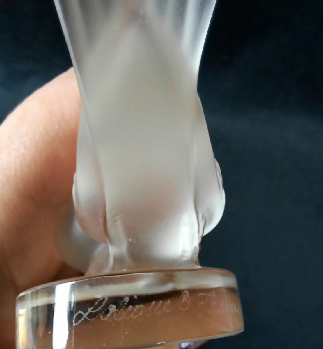 Lalique France – Crystal Sculpture Two Doves-photo-4