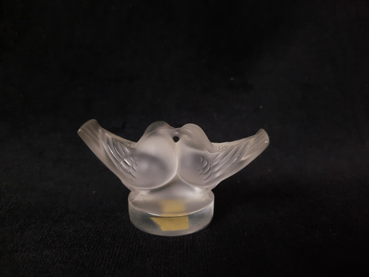 Lalique France – Crystal Sculpture Two Doves