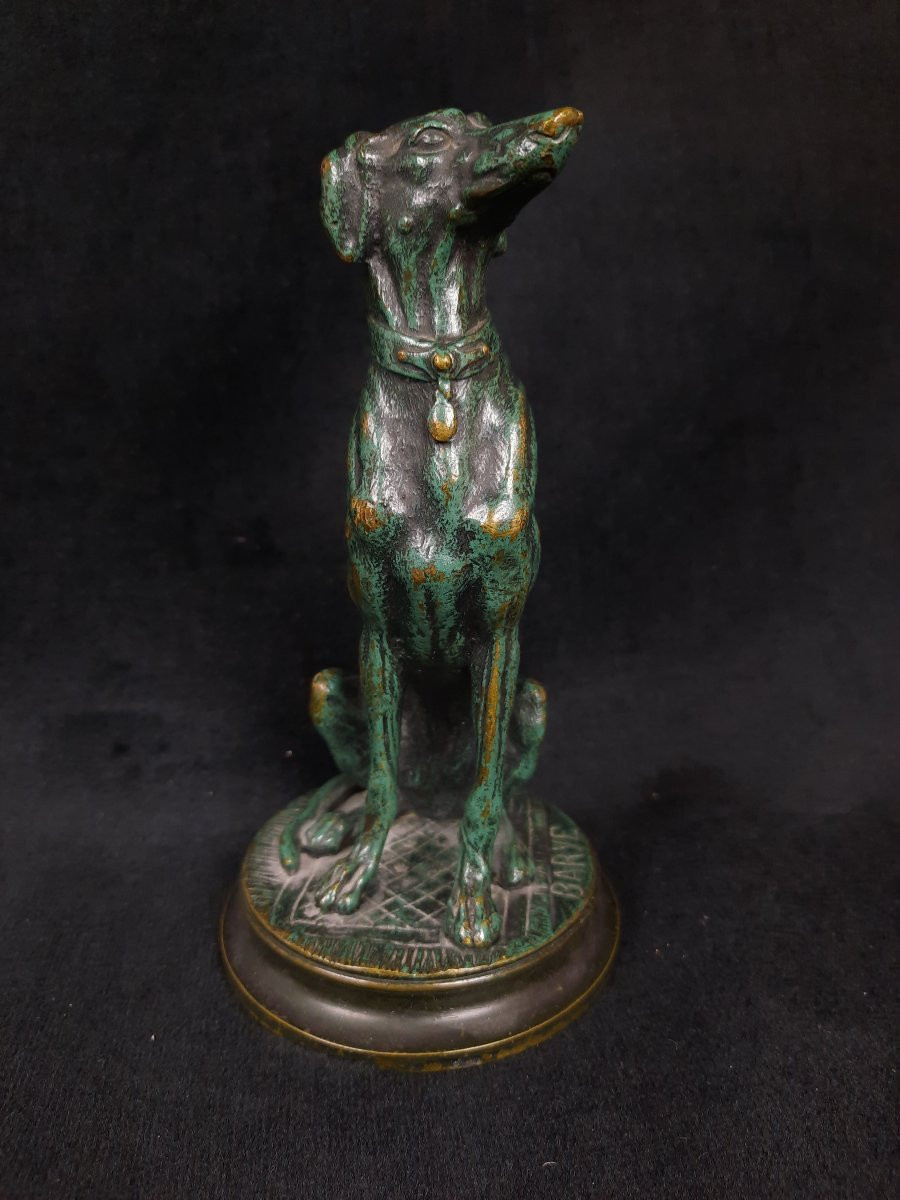 Antoine-louis Barye (1795–1875) - Bronze Animal Sculpture: Greyhound -photo-4
