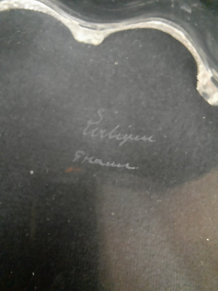 Lalique France - Coupe polylobée en verre moulé -photo-4