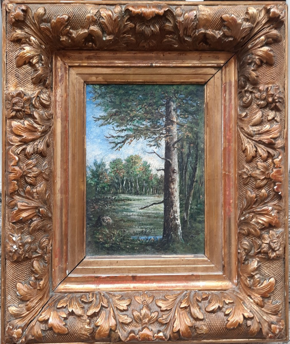 Narcisse Virgilio D&iacute;az de la Pe&ntilde;a  (1807-1876) - Huile sur toile - Sous-bois-photo-4