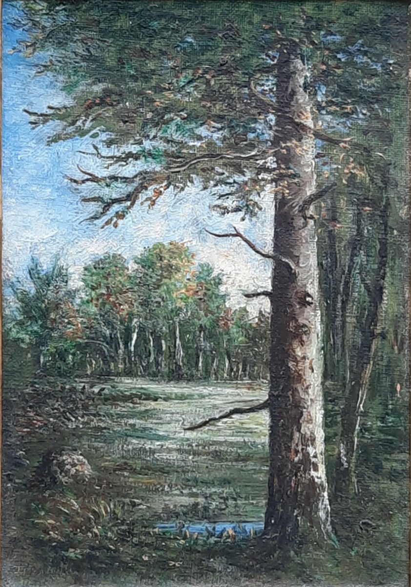 Narcisse Virgilio D&iacute;az de la Pe&ntilde;a  (1807-1876) - Huile sur toile - Sous-bois