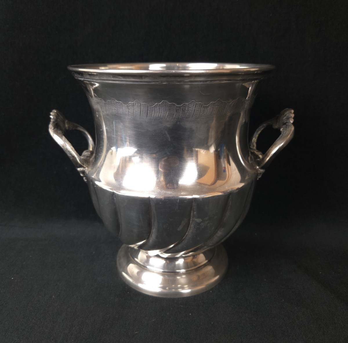 Silver-plated Metal Champagne Bucket (20th Century)
