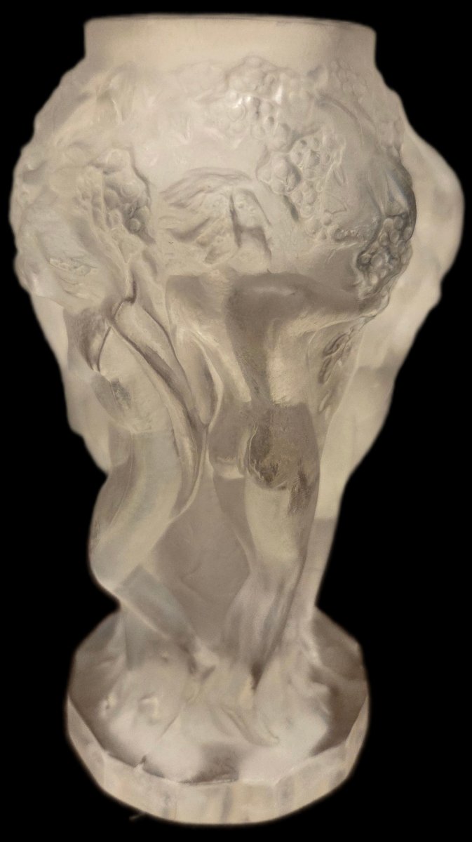 Vase Art déco - Ingrid aux Bacchantes - attribué à Heinrich Hoffmann (XXe siècle)-photo-2