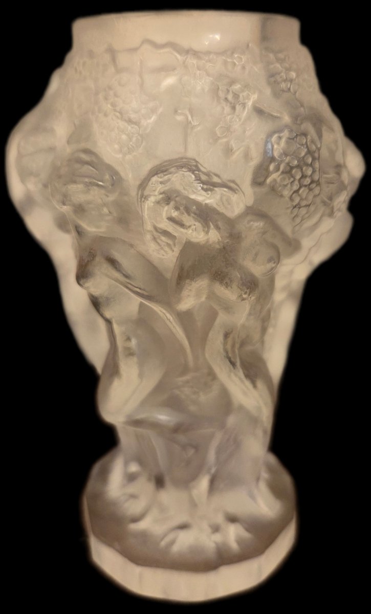 Vase Art déco - Ingrid aux Bacchantes - attribué à Heinrich Hoffmann (XXe siècle)-photo-4