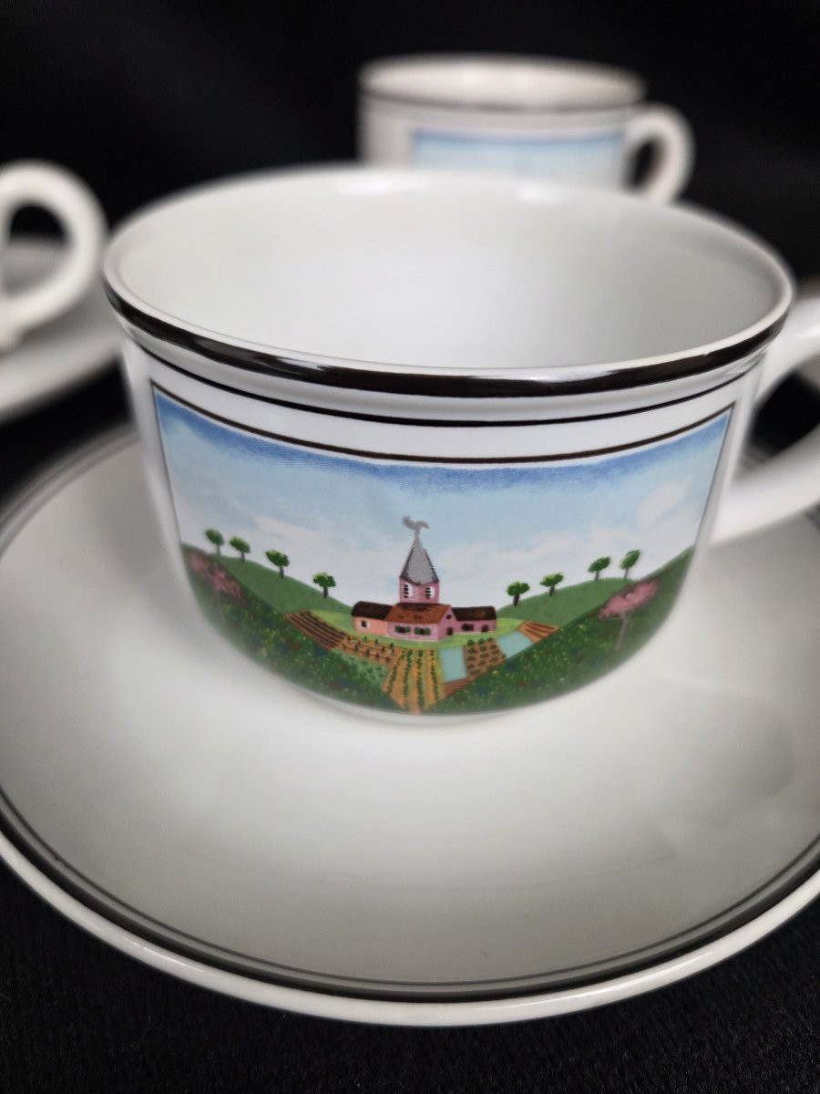 Villeroy & Boch - Ensemble de tasses - Design Naïf – Années 1990-photo-4
