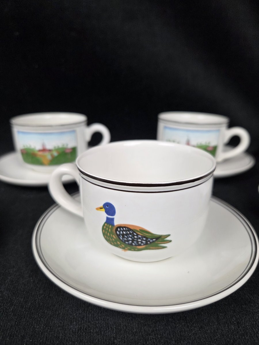 Villeroy & Boch - Ensemble de tasses - Design Naïf – Années 1990-photo-2