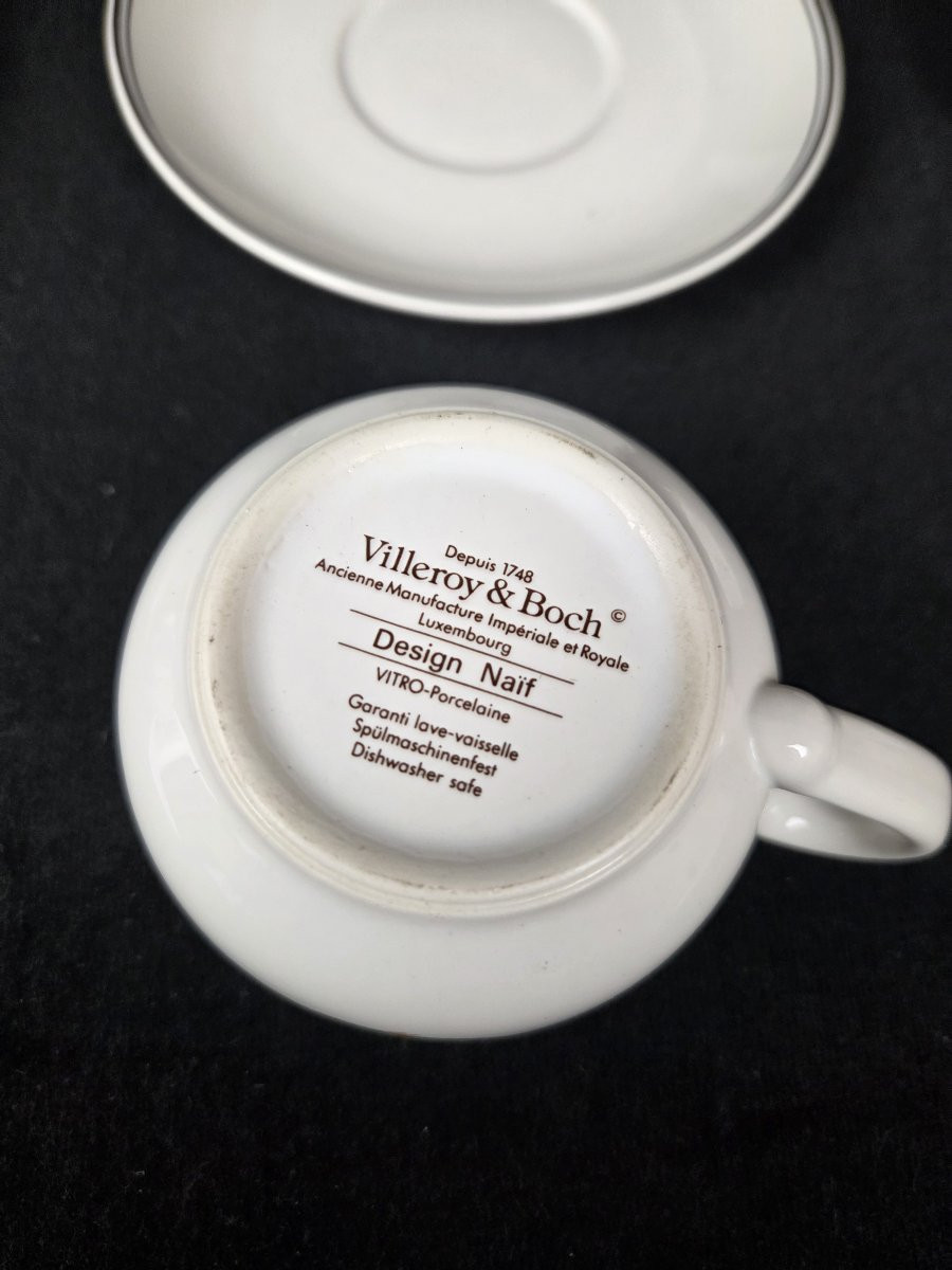 Villeroy & Boch - Ensemble de tasses - Design Naïf – Années 1990-photo-3
