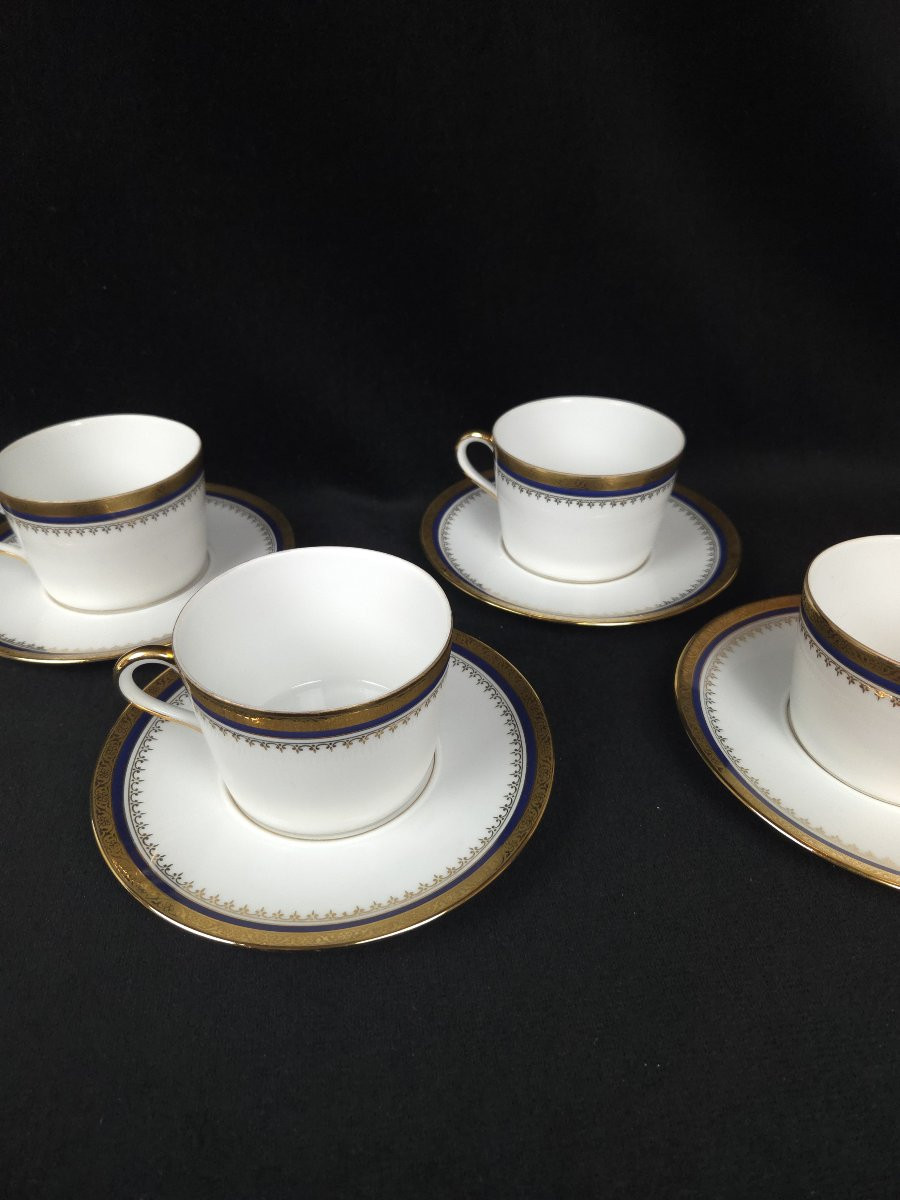 Limoges - Service de tasses à déjeuner en porcelaine -photo-3
