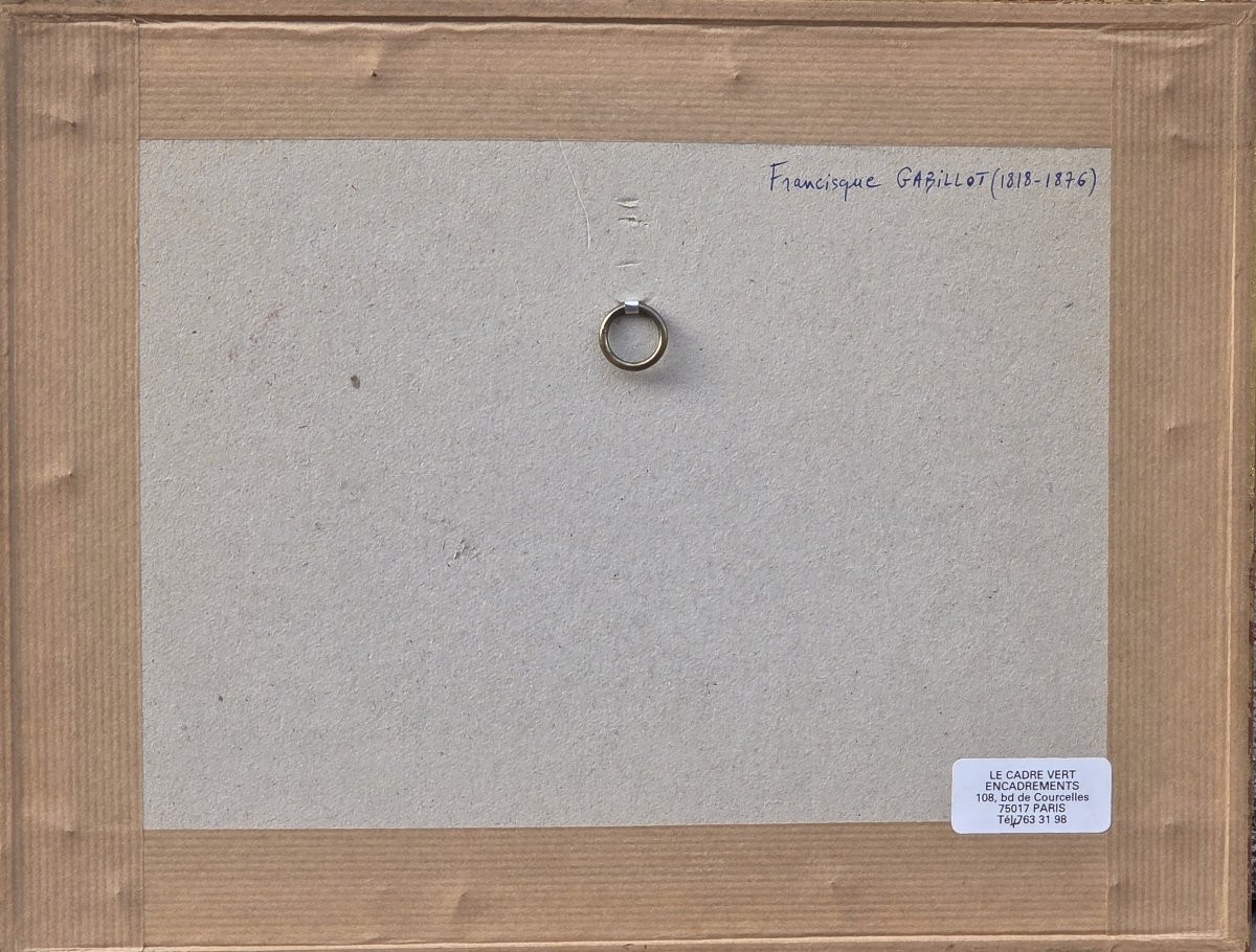 Francisque Gabillot  - dessin Navires dans le port de Toulon - 1847-photo-1