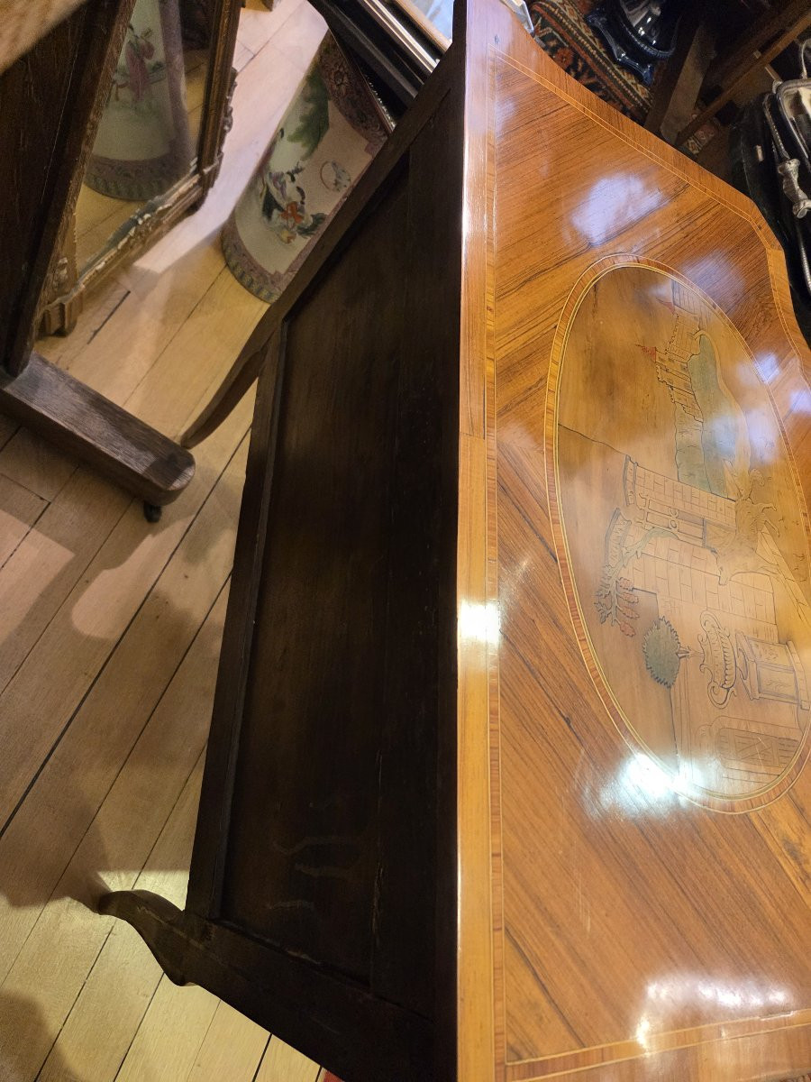 Marquetry Commode – Louis XV Style-photo-3