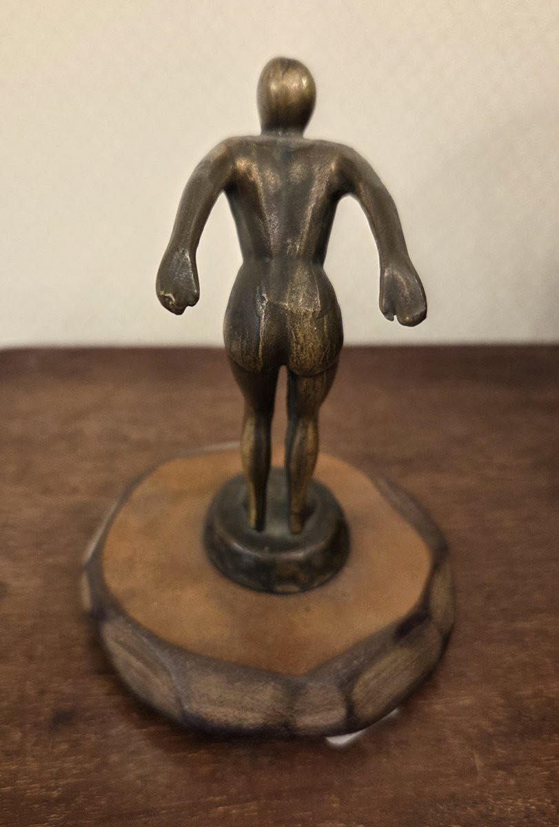 Sculpture en bronze - Plongeuse (Art déco)-photo-3